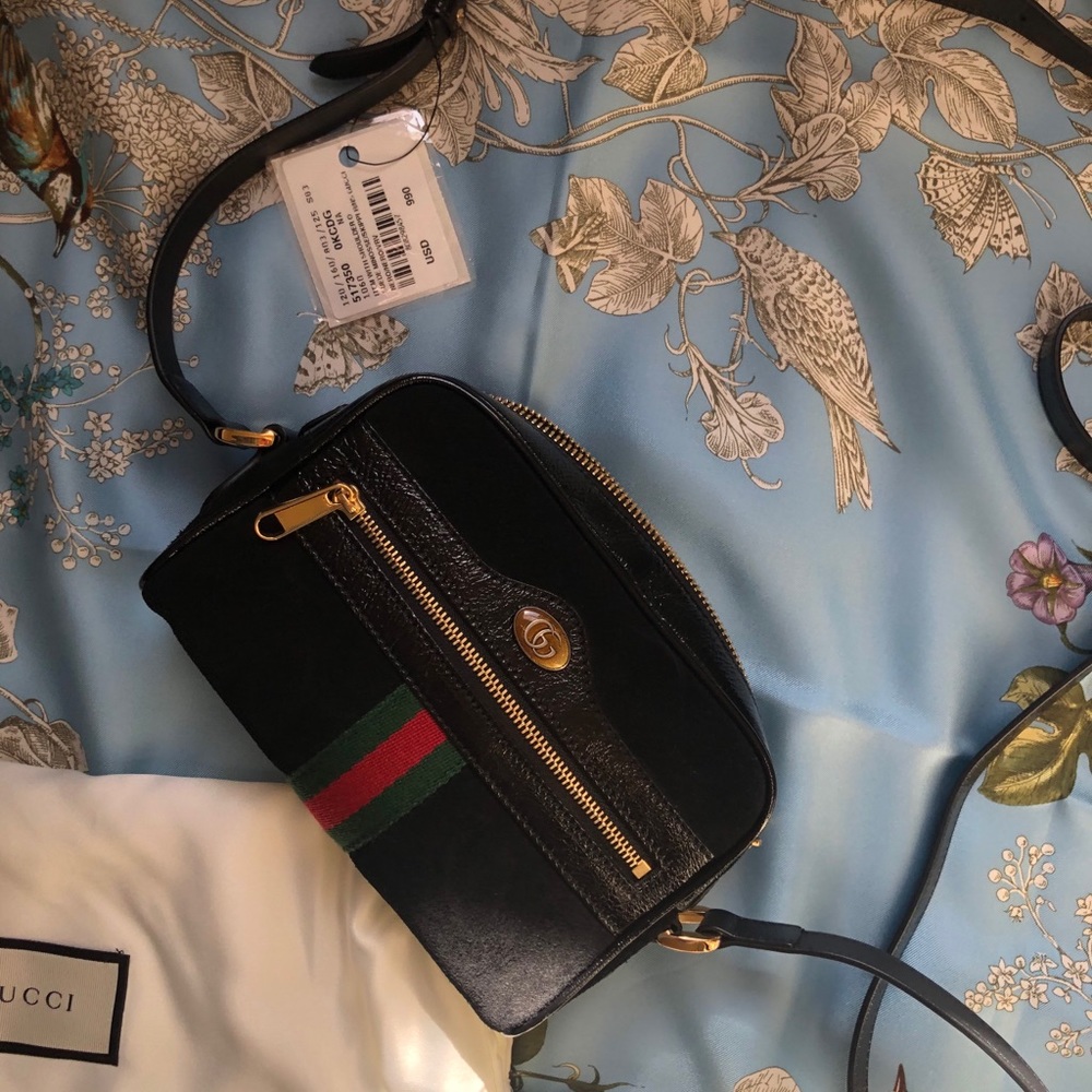 Gucci Ophedia mini Crossbody in Black Suede